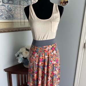 Free People Pink Pleated Skater Mini Skirt